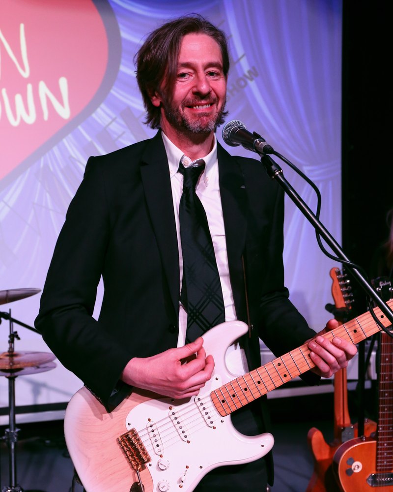 Gareth performing on stage